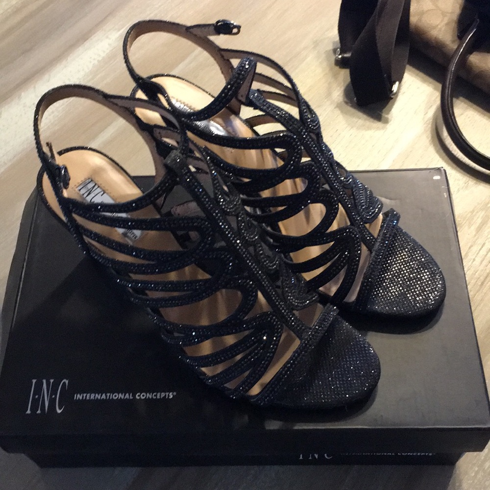 INC strappy heels